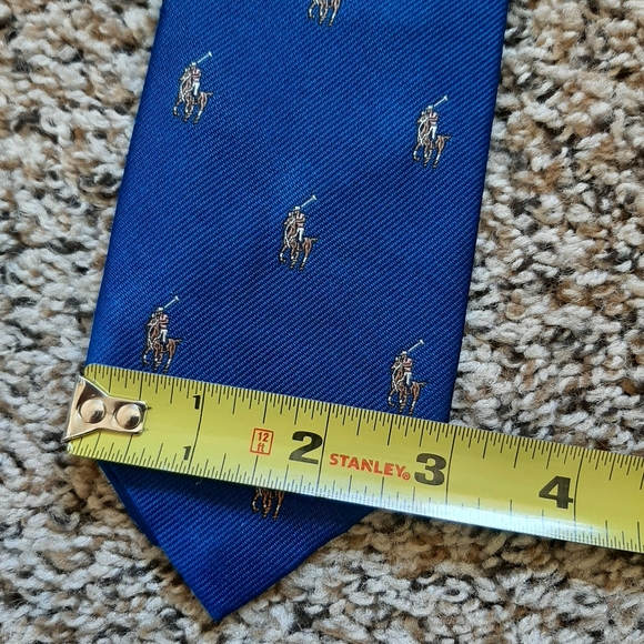 Blue Polo Pony Silk Tie - Polo Ralph Lauren - Picture 7 of 10
